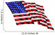 Wave American Flag Wall Decal