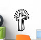 Christian Cross Crucifix Wall Decal