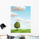Single Tree Sunny Landscape Wall Decal