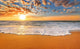 Colorful Ocean Beach Sunrise Wall Decal Design 1