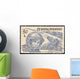 Yuri Gagarin Vintage Stamp 1961 Wall Mural