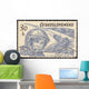 Yuri Gagarin Vintage Stamp 1961 Wall Mural