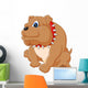 Illustration Bulldog Cartoon Wall Decal