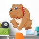 Illustration Bulldog Cartoon Wall Decal
