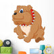 Illustration Bulldog Cartoon Wall Decal