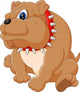 Illustration Bulldog Cartoon Wall Decal
