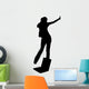 Silhouette Teen Girl Dancing Wall Decal