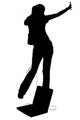Silhouette Teen Girl Dancing Wall Decal