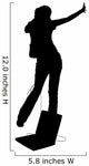 Silhouette Teen Girl Dancing Wall Decal