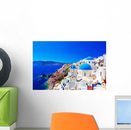 Oia Santorini Greek Island Wall Decal