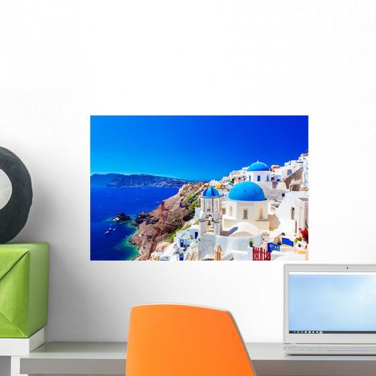Oia Santorini Greek Island Wall Decal