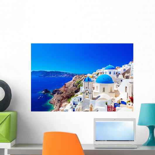 Oia Santorini Greek Island Wall Decal