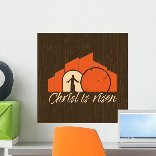 Biblical Illustration Christ Is Wall Decal Design 2