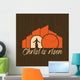 Biblical Illustration Christ Is Wall Decal Design 2