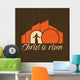 Biblical Illustration Christ Is Wall Decal Design 2