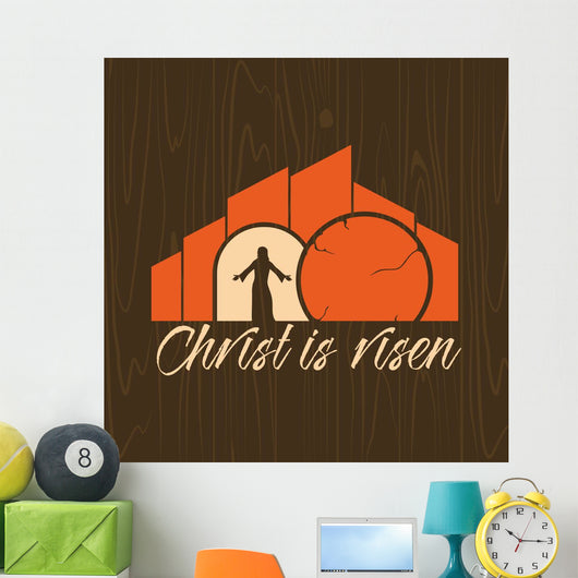Biblical Illustration Christ Is Wall Decal Design 2