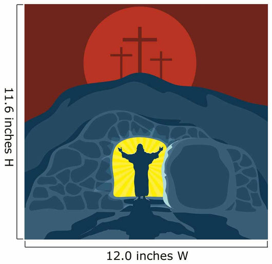 Biblical Illustration Christ Is Wall Decal Design 1