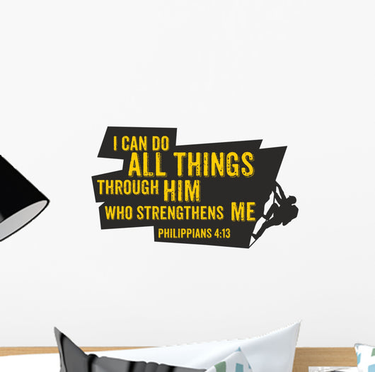 All Things through Him Wall Decal