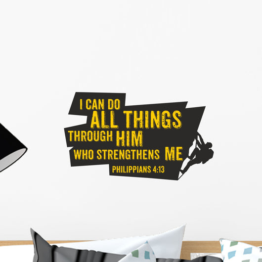All Things through Him Wall Decal
