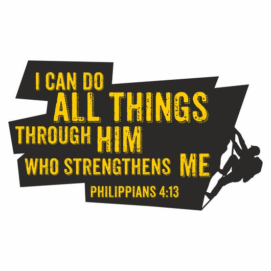 All Things through Him Wall Decal