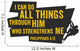 All Things through Him Wall Decal