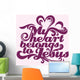 My Heart Jesus Wall Decal