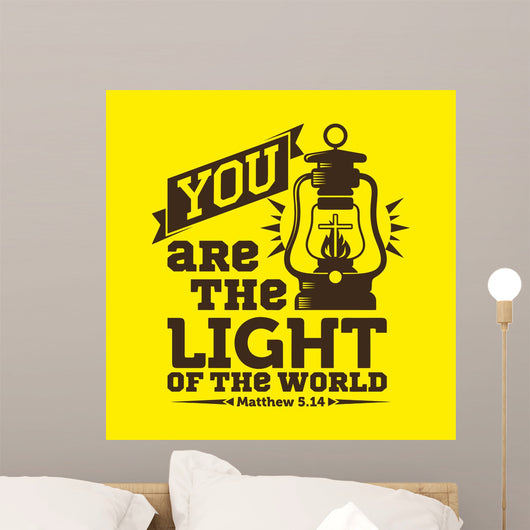 Bible Typographic You Are Wall Decal