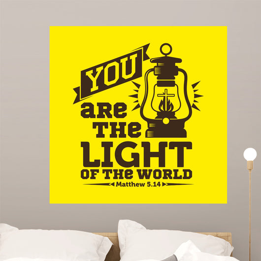 Bible Typographic You Are Wall Decal