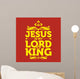 Bible Typographic Jesus Is Wall Decal
