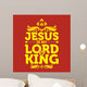 Bible Typographic Jesus Is Wall Decal