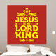 Bible Typographic Jesus Is Wall Decal