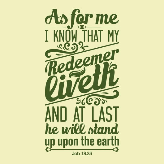 Bible Typographic I Know Wall Decal