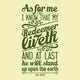 Bible Typographic I Know Wall Decal