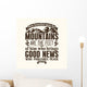 Bible Typographic How Beautiful Wall Decal