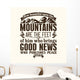 Bible Typographic How Beautiful Wall Decal
