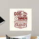 Bible Typographic for God Wall Decal