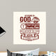 Bible Typographic for God Wall Decal