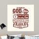 Bible Typographic for God Wall Decal