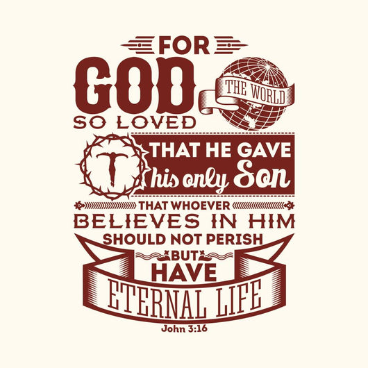 Bible Typographic for God Wall Decal