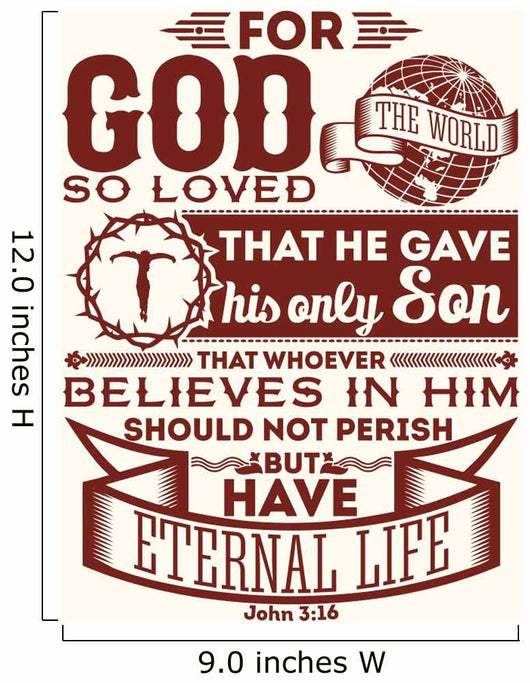 Bible Typographic for God Wall Decal