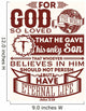 Bible Typographic for God Wall Decal