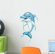 Cartoon Dolphin Jumping Wall Decal