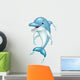 Cartoon Dolphin Jumping Wall Decal