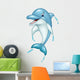Cartoon Dolphin Jumping Wall Decal