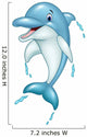 Cartoon Dolphin Jumping Wall Decal