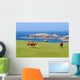 Cows Graze Field Wall Decal