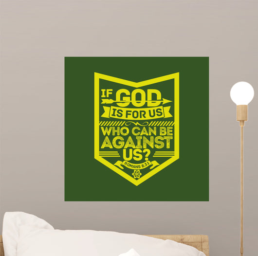 Biblical Illustration If God Wall Decal
