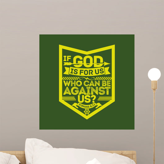 Biblical Illustration If God Wall Decal