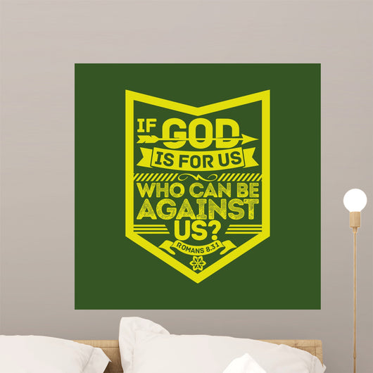 Biblical Illustration If God Wall Decal