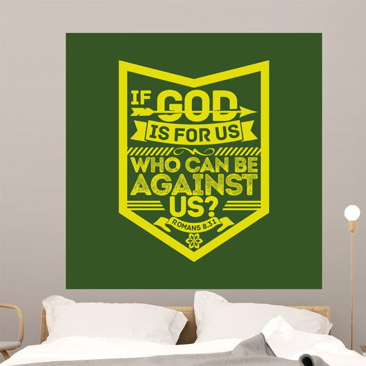 Biblical Illustration If God Wall Decal